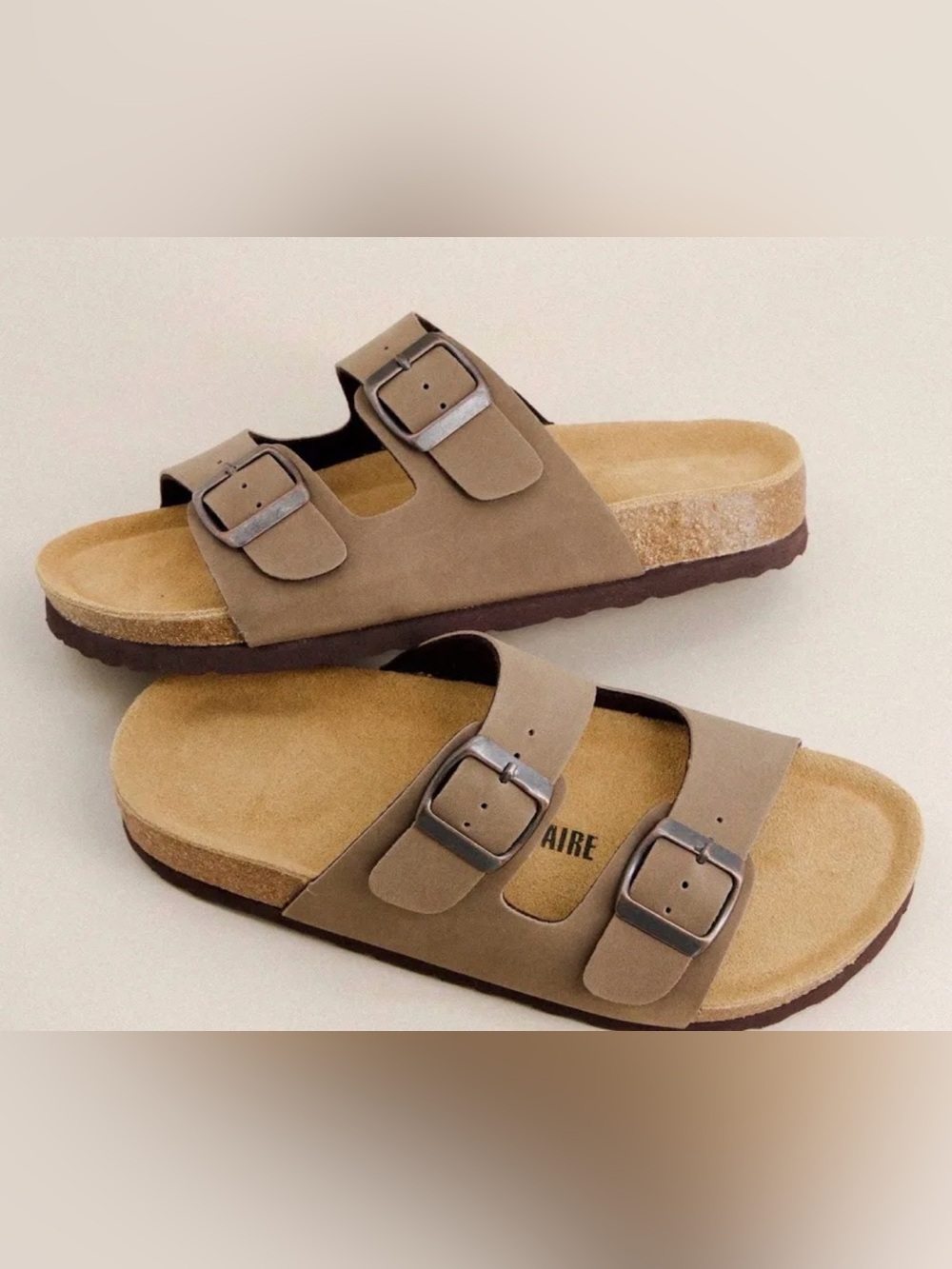 Cushionaire Women's Lane Cork Footbed Slip-On Sandals